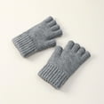 thumbnail image 2 of Prolriy Winter Gloves Womens Half Finger Gloves Autumn and Winter Thickened Warm and Cold Knitted Exposed Finger Knitted Gloves Winter Gloves C, 2 of 3