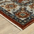 thumbnail image 6 of HomeRoots Red Blue Ivory Gold And Navy Oriental Power Loom Stain Resistant Area Rug, 6 of 10