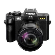 NBD 4K Digital Cameras for Photography,48 MP Autofocus Vlogging Camera with 52mm Wide Angle & Macro Lens
