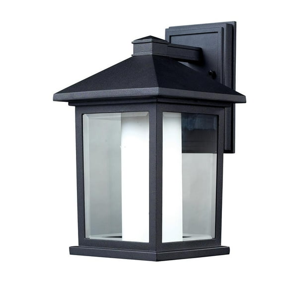 Z-Lite Mesa Outdoor 1-Light Wall Sconce, Black
