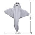 thumbnail image 3 of SLYNSHome Light Up Hanging Ghost Ornament, White Gauze Glowing Ghost Decor, Spooky Hanging Prop For Front Door Yard Porch Indoor Outdoor Halloween Holiday Party Decoration, 3 of 7