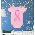 thumbnail image 3 of Shop4Ever Breast Cancer Pink Ribbon Word Montage Baby's Bodysuit Infant Cotton Romper 12 Months Pink, 3 of 5