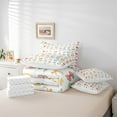 thumbnail image 6 of jejeloiu Kawaii Bowknot Ribbon 7-Piece Bedding Comforter Set,Colorful Cute Bow King Bedding Sets For Girls Teens Reversible, 6 of 8