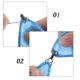 thumbnail image 3 of Ganchos de costura Wosthever 50 piezas sujetador Collar ojo conector reemplazo acolchado tejido DIY, 3 of 6