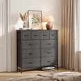thumbnail image 6 of CONCETTA 10-Drawer Fabric Dresser, Large Storage Tower for Bedroom, Closet, Living Room, Gray, 6 of 8