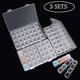 thumbnail image 1 of cajas de almacenamiento transparente con 28 mini compartimentos, pintura de diamantes 5D y herramientas de punto de vista para bricolaje y manualidades., 1 of 8