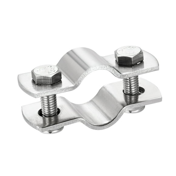 Unique Bargains 304 Stainless Steel Wall Mount Ceiling Mount Pipe Support for 27mm Pipe
