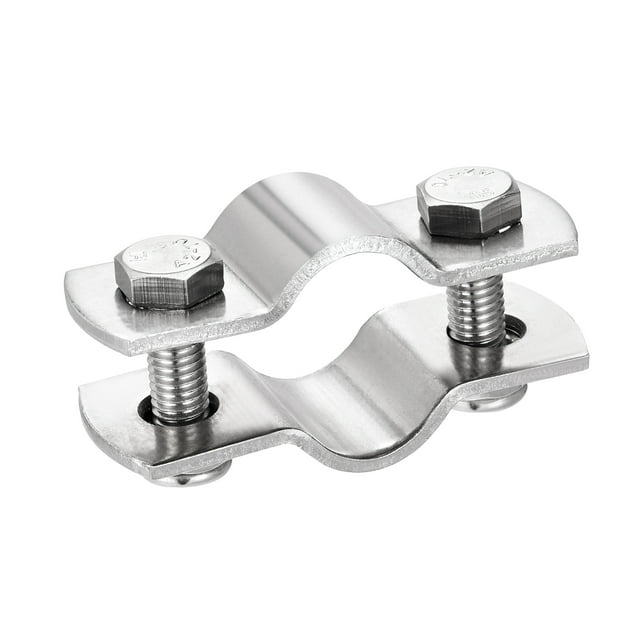 Unique Bargains 304 Stainless Steel Wall Mount Ceiling Mount Pipe Support for 27mm Pipe