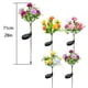thumbnail image 4 of Cateissary Luces de flores con energía solar, luces decorativas para césped al aire libre, luz solar para césped de rosas, jardín y patio Iluminación y accesorios Púrpura, 4 of 6