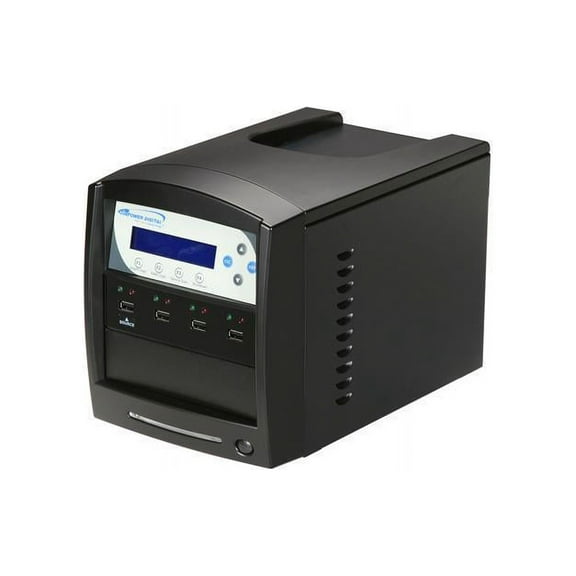 VINPOWER Black 1 to 3 USBShark USB Flash Pen Drive Tower Duplicator Model USBShark-3T-BK