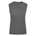 thumbnail image 4 of Womens Tank Tops $4.98 Sleeveless Round Neck Casual Ladies Vest Tank Gray S, 4 of 6