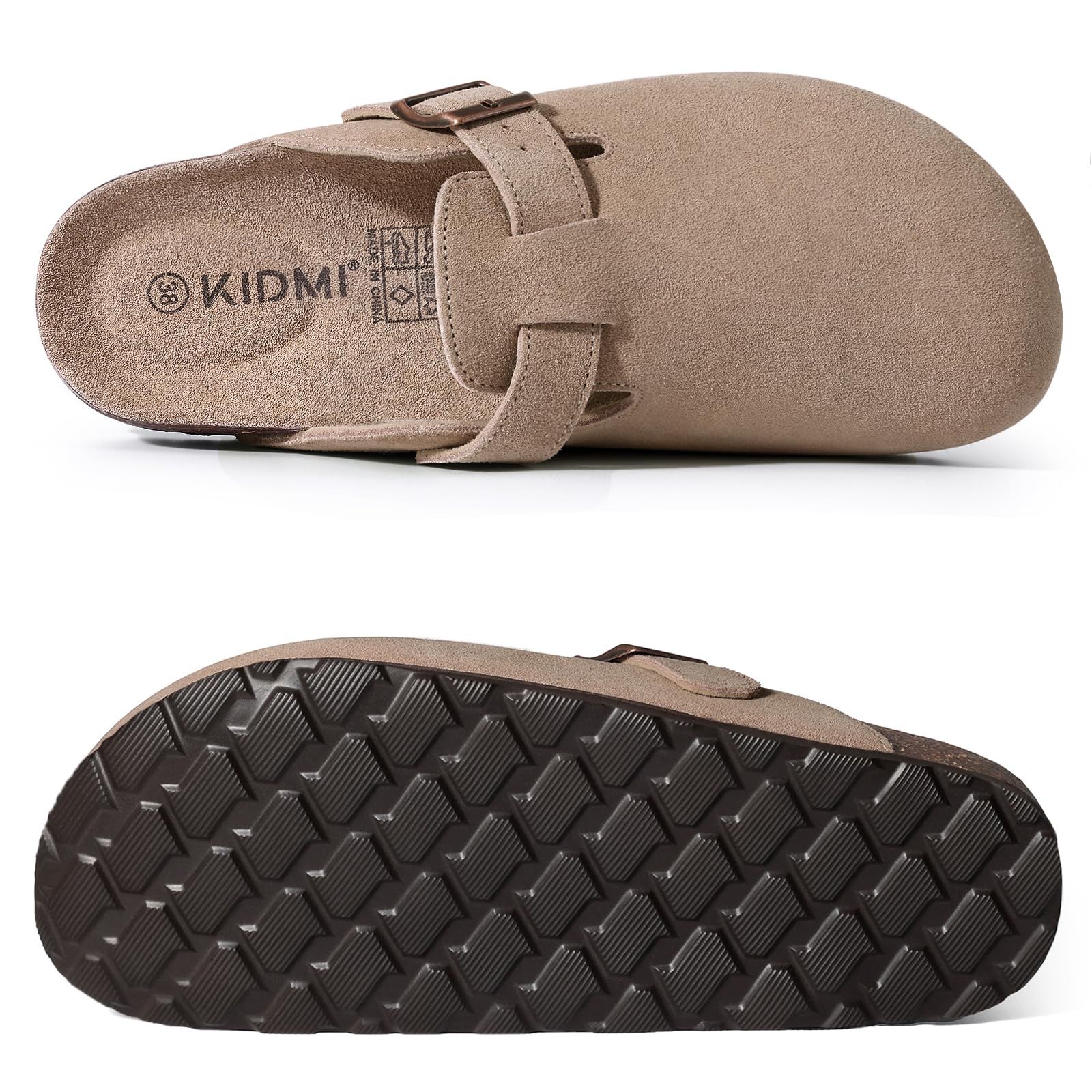Comwarm Suede Clogs With Cork Footbed photo 4