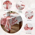 thumbnail image 5 of Red Coastal Starfish Table Cloth Waterproof Tablecloths, Summer Ocean Coral Sea Fish Abstract Tablecloth Dining Table Cover for Kitchen Party Tabletop Outdoor, Rectangle Tablecloth 54x108 Inch, 5 of 9