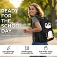 thumbnail image 4 of Yuyamidu Cute Penguin 4Pcs Kids School Bookbag Set for Elementary 2nd-5th Grade Girls Boys, Includes Backpack Lunch Tote Pencil Case Water Bottle Bag Daypack, 4 of 7