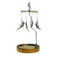 thumbnail image 2 of Rotating Candlestick Centerpiece Candle Stand Carousel Ornament for Wedding perfecl Portavelas rotatorio, 2 of 8