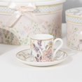 thumbnail image 6 of BalsaCircle 2 Blush Porcelain Espresso Cups and Saucers with Gift Box Party Accessories, 6 of 8
