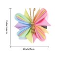 thumbnail image 4 of 2x Pinces à Cheveux Papillon Queue de Cheval Mignon pour Enfants Cheveux Bouclés Légers Filetés Jaune Rose, 4 of 9