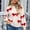 #0145-Red, variant on Uootdi Sweaters for Women V Neck Long Sleeve Backless Bow Sweater Lightweight Chunky Knit Pullover Sweater Tops Gift