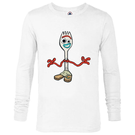 Disney Pixar Toy Story 4 Forky's Here T-Shirt - Long Sleeve T-Shirt for Men - Customized-White