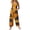 Orange, variant on EANJE Halloween Overalls for Women, Sleeveless Spaghetti Strap Jumpsuit with Pockets, Print Wide Leg Baggy Romper, Adjustable Straps Fall Holiday Party Outfit Ginger 4XL
