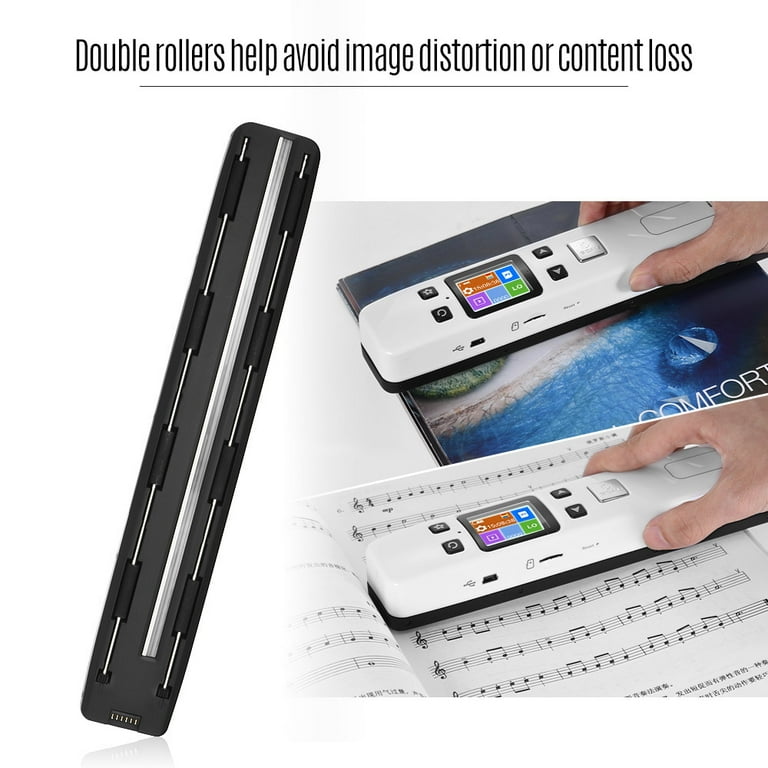 Portable Scanner with LCD Display, Document & Images Scanner Wifi 1050DPI,  Flat Scanning