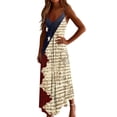 thumbnail image 7 of Erwazi Summer Dresses for Women 4th Of July Printed Crew Neck Sleeveless Ankle Length Dress Celebrations Outdoor Parties Activities Casual Dresses, 7 of 7