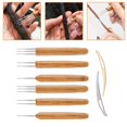 thumbnail image 4 of 8x Dreadlock Crochet gancho Dread Lock Loc aguja para artesanal 0,5mm Hugo Ganchillo Dreadlock, 4 of 10
