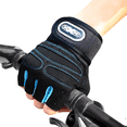 thumbnail image 1 of Guantes de fitness de medio dedo con protección de muñeca larga para mujer, equipo de barra, levantamiento de pesas, deportes al aire libre, guantes de equitación para hombres, 1 of 2