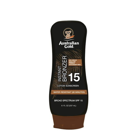 Loción de protección solar Australian Gold Instant Bronzer SPF 15 240 ml