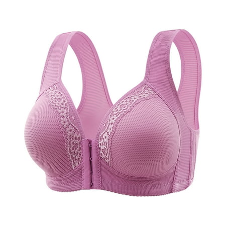 

Jacenvly Bras for Women Clearance No Underwire Stretchable Solid Push-Up Bra Women Bras Pack Breathable Soft Comfortable Ladies Traceless No Steel Ring Vest Underwear