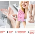 thumbnail image 6 of Moisturizing Gloves and Socks, Gel Spa Moisturizing Therapy Sock ＆ Glove, Overnight Gloves for Dry Hands, Repair and Soften Aging, Hand and Feet Care for Chapped and Dry Skin (Pink), 6 of 7