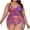 71 Orange, variant on Feimerou Modest Tankini Swimsuits for Women Plus Size High Waisted Tummy Control Padded Push Up Two Piece Swimwear with Bottom Sale