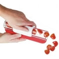 thumbnail image 1 of Rebanador de frutas, rebanador de tomates/uvas/cerezas, utensilios de cocina decorativos para frutas, rebanador de verduras, utensilios de cocina, 1 pieza de rojo, 20x7,5x7cm, 1 of 5