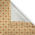 thumbnail image 6 of Ambesonne Romantic Grommet Curtain, Hearts Retro Polka Dots, 50" x 54", Coral Pale Orange Blue, 6 of 6