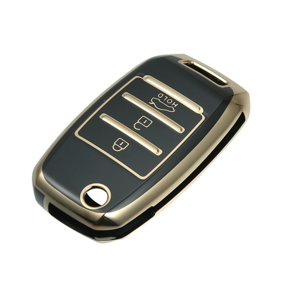 Unique Bargains Silicone for Smart Key Fob Case Cover for Kia Sorento 2013-2014 Key Fob Shell Protector Keyless Black