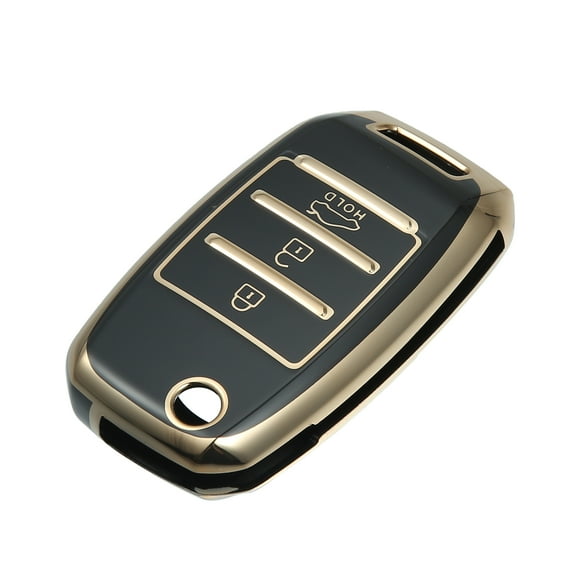 Unique Bargains Silicone Smart Key Fob Case Cover for KIA Sorento 2013-2014 Key Fob Shell Protector Keyless Black