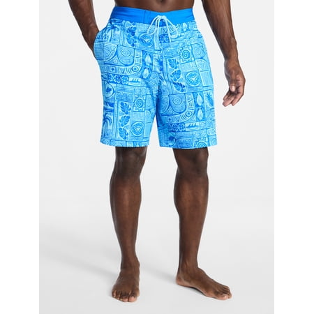 George Men's and Big Men's E-Board Swim Trunks with UPF 50+, 9" Inseam, Sizes S-3XL