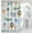 Multicolor Safari Animal, variant on Dainty Home Black Floral Field Fabric Shower Curtain – 3D Textured Design, Water-Repellent, Machine-Washable Bathroom Curtain, 70" x 72"