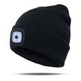 thumbnail image 1 of Led Beanie Hat With Light Knit Cap Hands Free 4 Led Headlight Cap Winter Knit Night Light Hat Unisex, 1 of 3