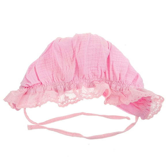PAMINGONO Bonnet Hat Pink Cotton 1Pc 7.1X7.1X0.2In