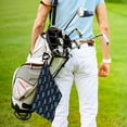 thumbnail image 5 of Lsque Blue Seahorse Premium Golf Towel - Ultra Absorbent and Quick Drying Microfiber Towel with Carabiner - Gift for Men -24" X 16", 5 of 8