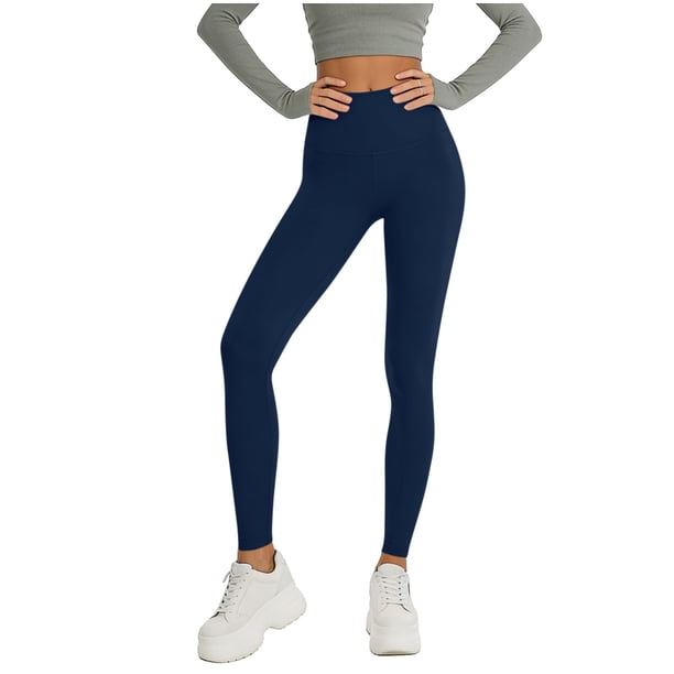 Pantalones de Yoga Sueltos para Mujeres de Cintura Alta Pantalones de Color Sólido de Longitud Completa Material Elástico Suave para Gimnasio de Baile de Yoga