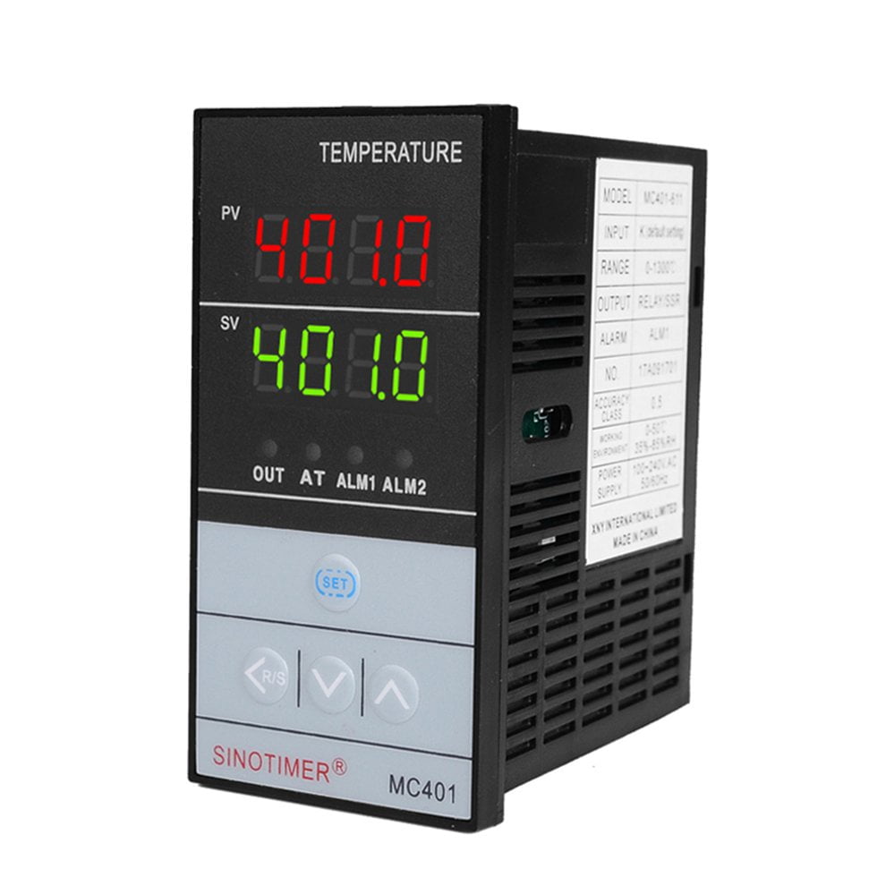 Dual Digital PID Temperature Controller RTD PT100 Sensor Probe Oven 0.1 Display Built in Relay Output