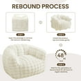 thumbnail image 6 of SERWALL Giant Bean Bag Chair, Oversized Beanbag Chair, No Assembly Lazy Sofa Chair with Memory Foam Filler and Chair Cover for Living Room, Bedroom, Dorm, Beige, 6 of 8