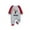 Red B, variant on Onesie for Baby Boys and Girls Holiday Family Dinner Coordinated Outfit Memory Festive Season Picture Matching Loungewear Celebration Set Easy Care Machine Washable Essential