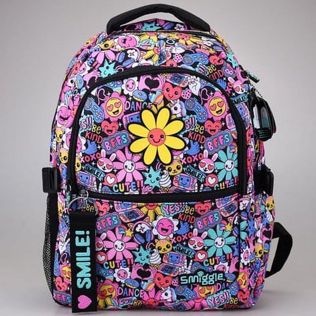 Sac à Dos pour Adolescent, Grande Capacité, Forme de Dessin Animé avec Stylo Pailleté-SinKeeU
