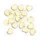 thumbnail image 4 of 20 piezas DIY colgante en forma de corazón colgante de acero inoxidable con agujero accesorio para hacer joyas (oro 6,5 x 7 mm), 4 of 5