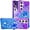 Purple Blue, variant on for Samsung Galaxy S25 Plus (Not S25)/ S24 Plus Quicksand Case with Ring Kickstand, Bling Cute Glitter Flowing Liquid Floating Sparkle Cover for Samsung Galaxy S25 Plus. JB-Green Purple