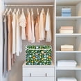 thumbnail image 4 of Yayeee Collapsible Cube Storage Bin with Lid Fabric Closet Decorative Basket with Handles, Flourish Flowers Pattern, 4 of 7