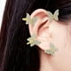thumbnail image 3 of Clip Pendiente Mariposa Yuyangstore Ear Cuff Clip On elegante de oro, 3 of 8
